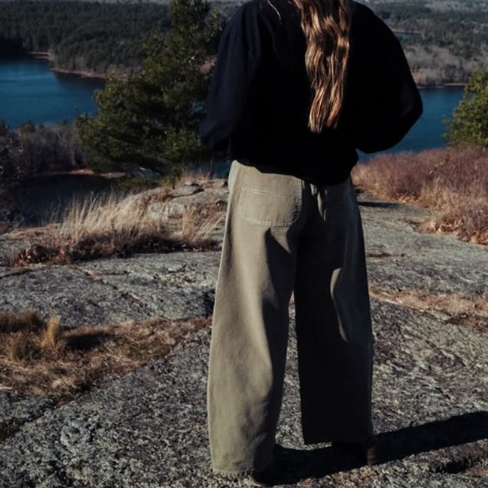 Rudy Jude Canvas Roper Jean Sage Size 5 Custom Inseam 32"